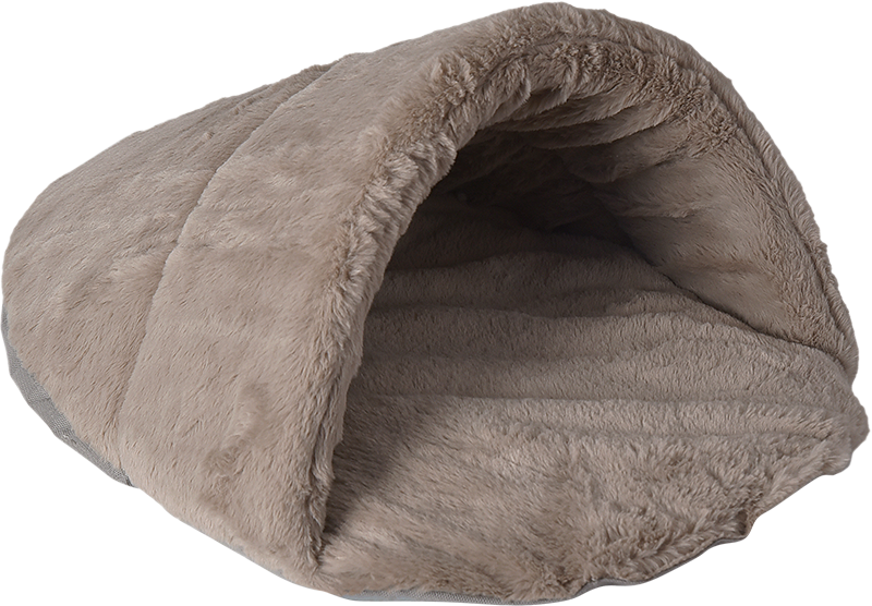 AB Höhle Plüsch Beige-S 60x45x28cm