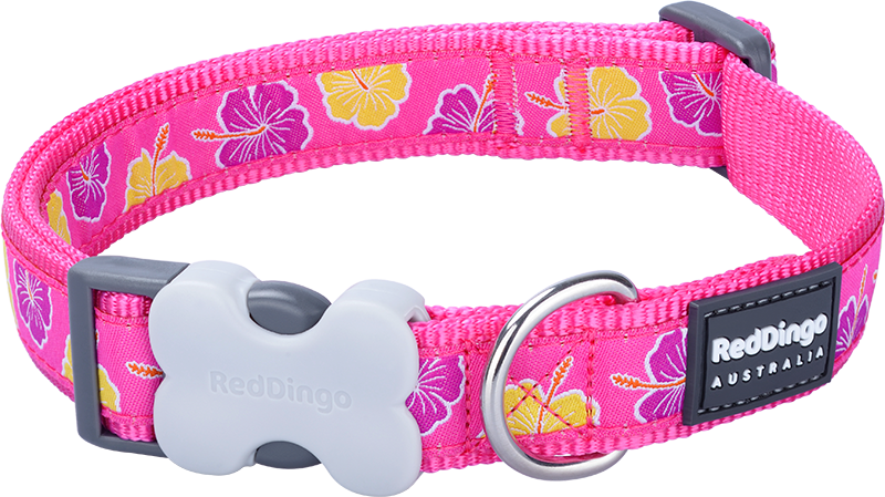 RD Collar Hibiscus Pink-XS 12mmx20-32cm