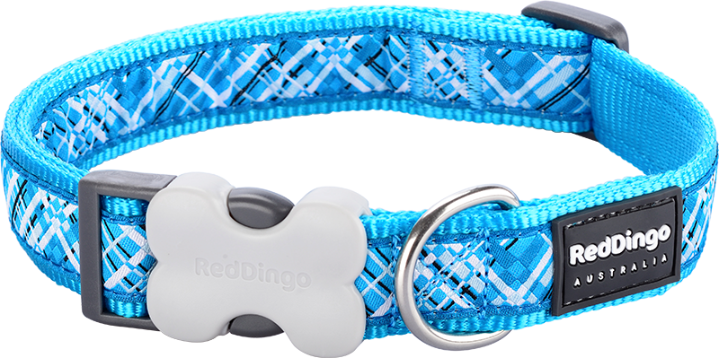 [DC-FN-TQ-25] RD Halsband Flanno Turquoise-L 25mmx41-63cm