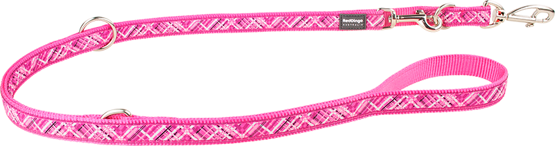 RD Laisse Multi Flanno Rose-M 20mmx2,0m