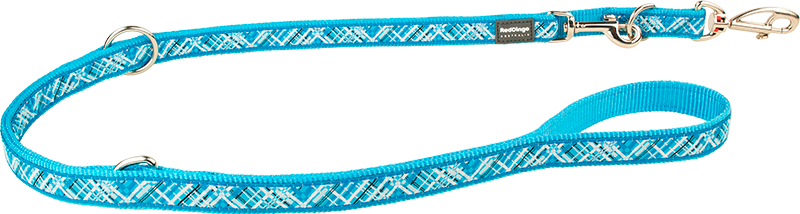 RD Multi Leash Flanno Turquoise-M 20mmx2,0m