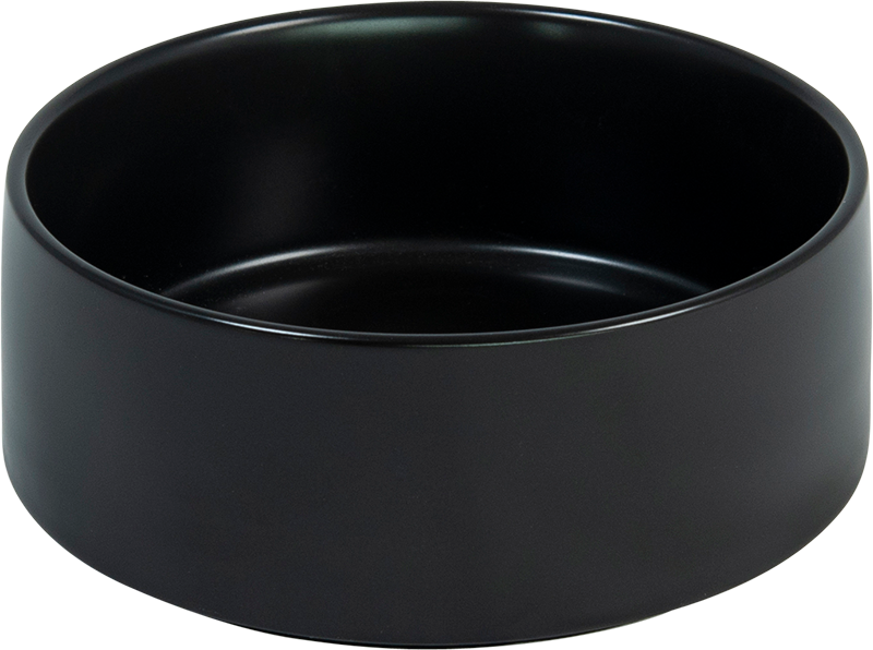 AB Ceramic Pet Bowl Black-400ml