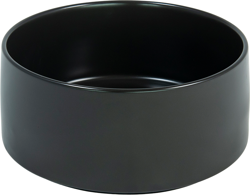 [AB65014] AB Ceramic Pet Bowl Black-1800ml