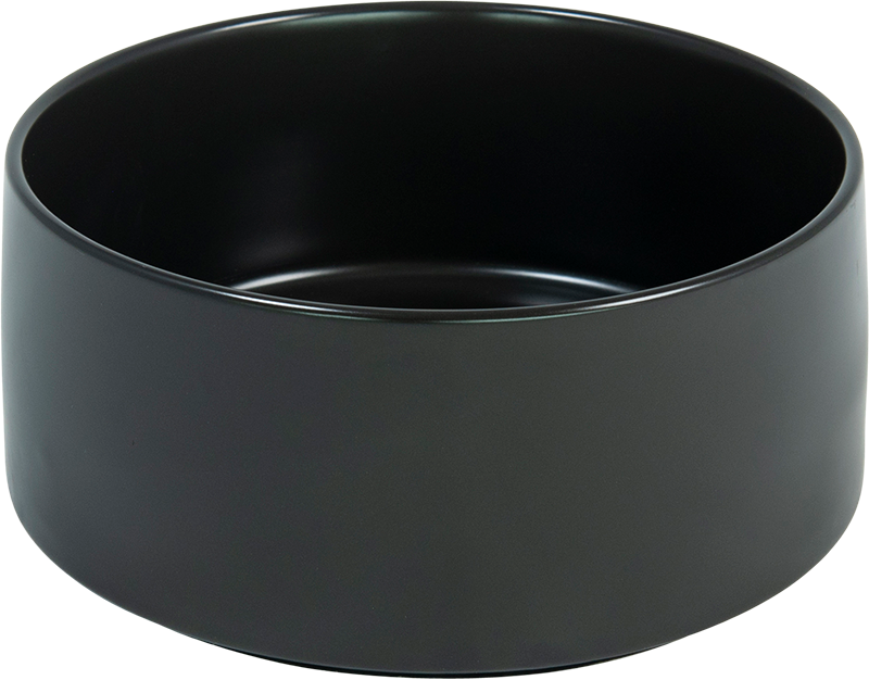 AB Ceramic Pet Bowl Black-1800ml