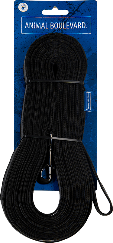 AB GRIP Laisse à Pister Noir-20mmx12m 