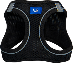 [AB32241] AB  Air-Mesh Komfort Geschirr Schwarz-XL 12-16kg
