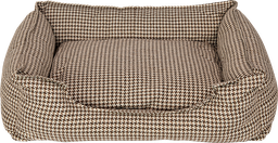 AB  Sofa Pied-de-poule Braun-S 60x50x19cm