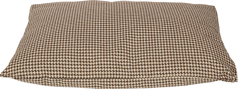AB  Cushion Pied-de-poule Brown-M 71x58x11cm