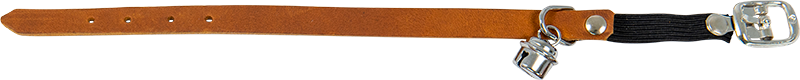 AB COUNTRY LEATHER Kätzchenhalsband Cognac-10mmx19-22cm