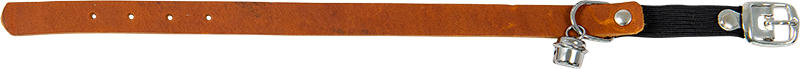 AB COUNTRY LEATHER Kattenhalsband Cognac-14mmx23-26cm