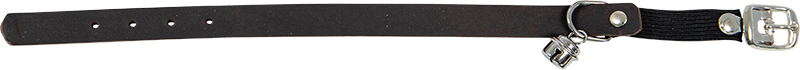 AB COUNTRY LEATHER Cat Collar Brown-14mmx23-26cm