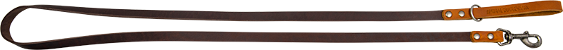 AB COUNTRY LEATHER Leash Brown/Cognac-16mmx180cm