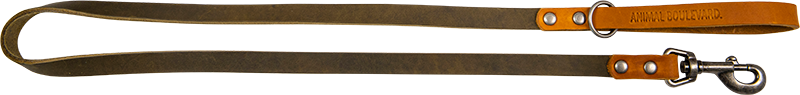 [AB30228] AB COUNTRY LEATHER Leiband Olijf/Cognac-16mmx120cm