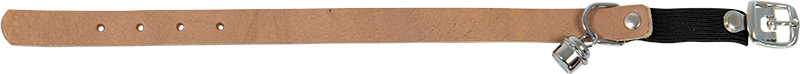 [AB30626] AB WAXED LEATHER Collier de Chat Naturel-14mmx23-26cm