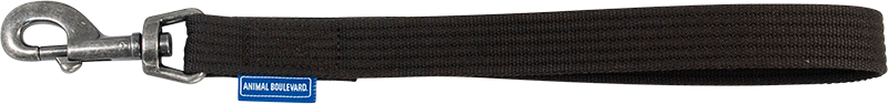 AB CANVAS Short Leash/Safety Belt Brown-25mmx35cm