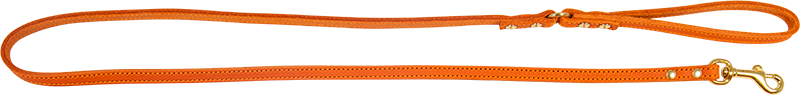 AB POSH LEATHER Leine Orange-10mmx120cm