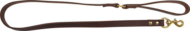 AB POSH LEATHER Leine Braun-20mmx120cm