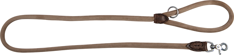 AB NUBUCK LEATHER Runde Leine Beige-10mmx180cm