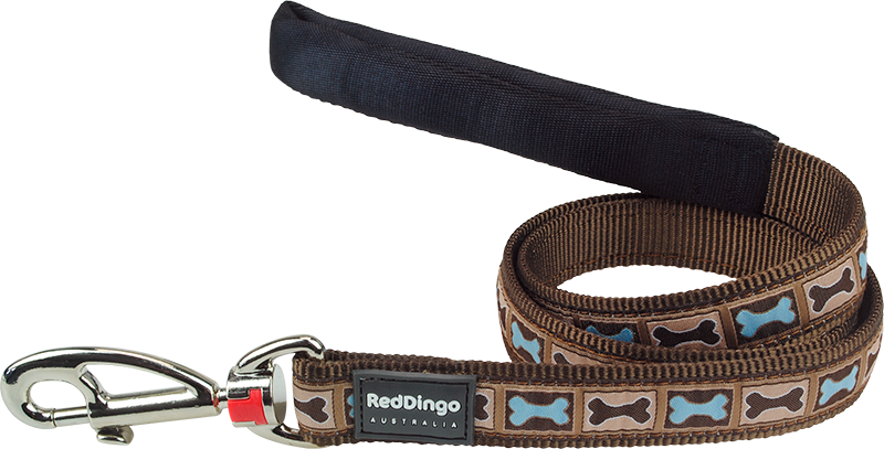 [L4-BY-BR-25] RD Laisse Bone Yard Brun-L 25mmx1,2m