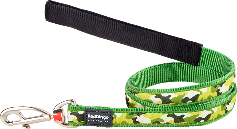 RD Leash Camouflage Green-XS 12mmx1,2m