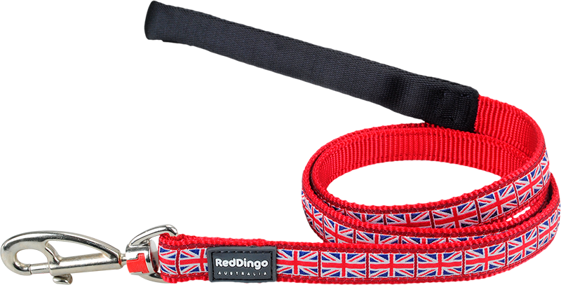 RD Leash Union Jack Flag Red-XS 12mmx1,2m