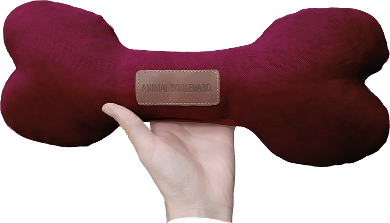 [AB50071] AB SOFT TOY Bone Burgundy-21cm