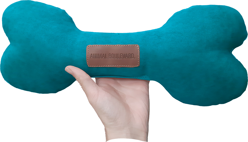[AB50072] AB SOFT TOY Bone Turquoise-21cm
