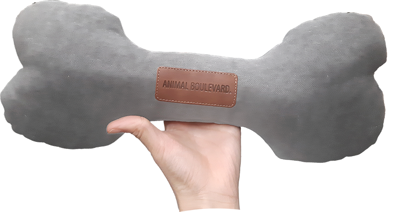 [AB50073] AB SOFT TOY Bone Light Grey-21cm