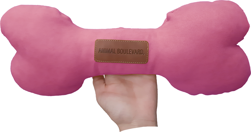 [AB50074] AB SOFT TOY Bone Pink-21cm