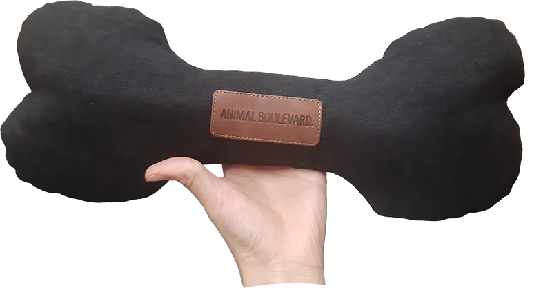 [AB50075] AB SOFT TOY Bone Black-21cm
