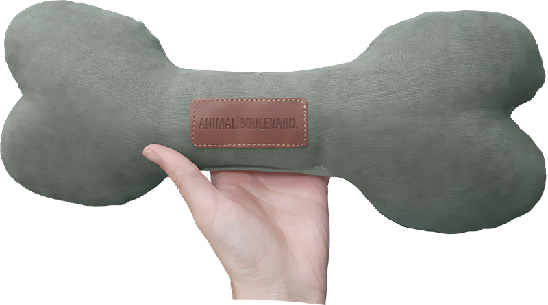 [AB50077] AB SOFT TOY Bone Dark Green-38cm