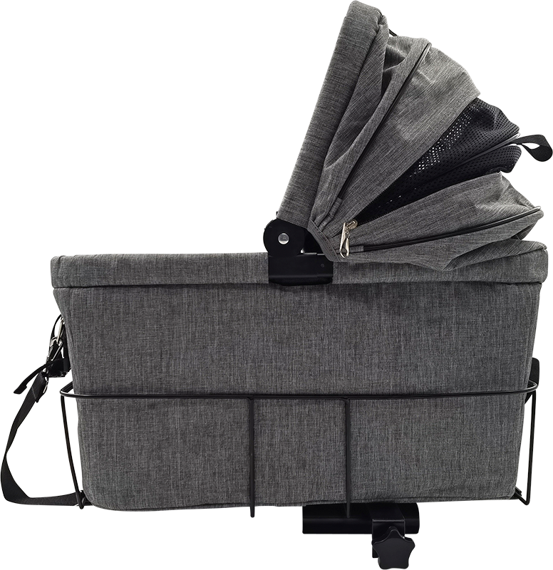 [AB45103] AB TRAVEL Fahrradkorb & Gepäckträgertasche hinten Grau-32x48x45cm
