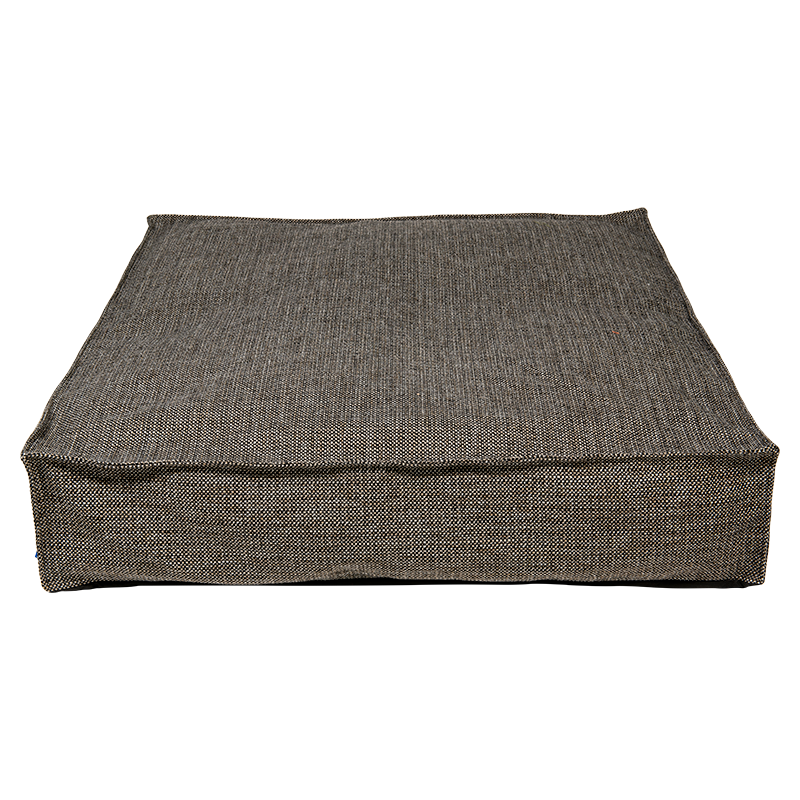 AB SQUARE Lit de Chien Orthopédique Brun-Noir-Beige-L 100x100x20cm
