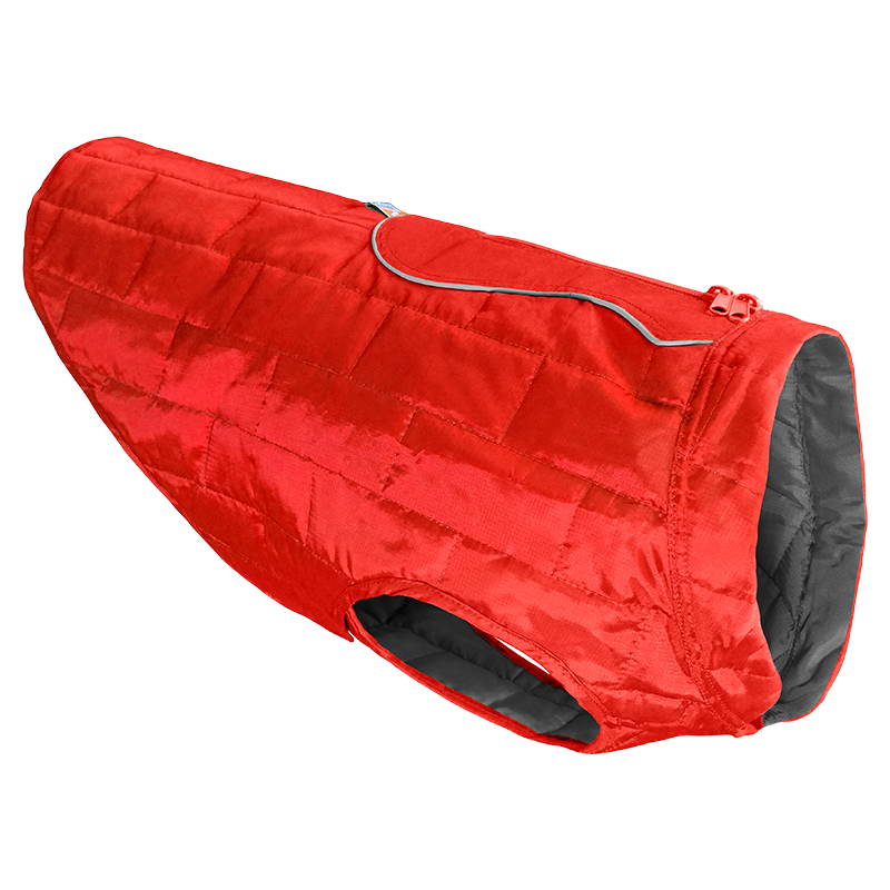 KURGO Loft jacket Rood/Grijs-XS 25cm