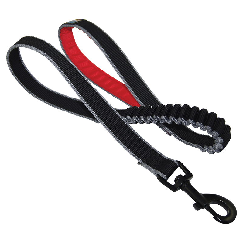 KURGO Springback Lite Leiband Zwart/Rood-76cm