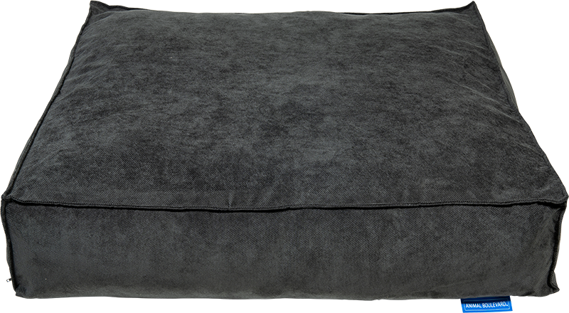 AB SQUARE Lit de Chien Orthopédique Gris Foncé-L 100x100x20cm