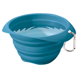 [K00098] KURGO Collaps-A-Bowl inklapbare Drinkbak Blauw-Ø9cmx2-15cm