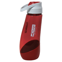 [K01820] KURGO Gourd H2O Fles met Drinkbakje Rood-750ml