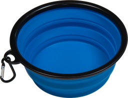 [AB65039] AB SILICONE Faltbarer Reisenapf Blau-1000ml Ø17,5x7,5cm