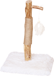 [AB59101] AB CAT TREE ALASKA mit Spielzeug Weiss Plüsch-40x40x64cm
