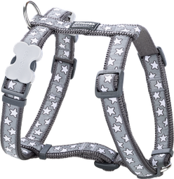 [DH-ST-GY-12] RD Harness Stars White on Cool Grey-XS 