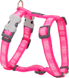 [DH-PI-HP-12] RD Harness Paw Impressions Hot Pink-XS 