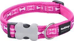 [DC-BY-HP-15] RD Collar Bone Yard Hot Pink-S 15mmx24-36cm