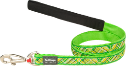 [L4-FN-LG-20] RD Laisse Courte Flanno Citron Vert-M 20mmx1,2m