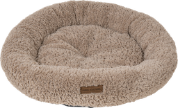 [AB12023] AB CURL PLUSH Ronde Mand Beige-XS 48x48x6cm