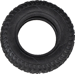 [AB50624] ​AB TPR TOY Autoband Zwart-Ø10cm