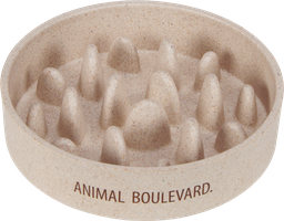 [AB65053] AB  Bamboe Slow Feeder Crème-14cm 