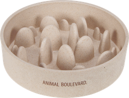 [AB65055] AB  Bamboe Slow Feeder Crème-21cm 