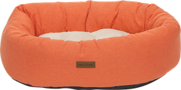 [AB10792] AB HOME&AWAY Oval Basket with Plush Cushion Sunset-XS 60x46x18cm