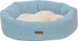 [AB10793] AB HOME&AWAY Oval Basket with Plush Cushion Sky-XS 60x46x18cm